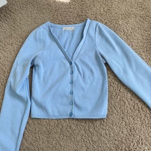 UO baby blue cardigan